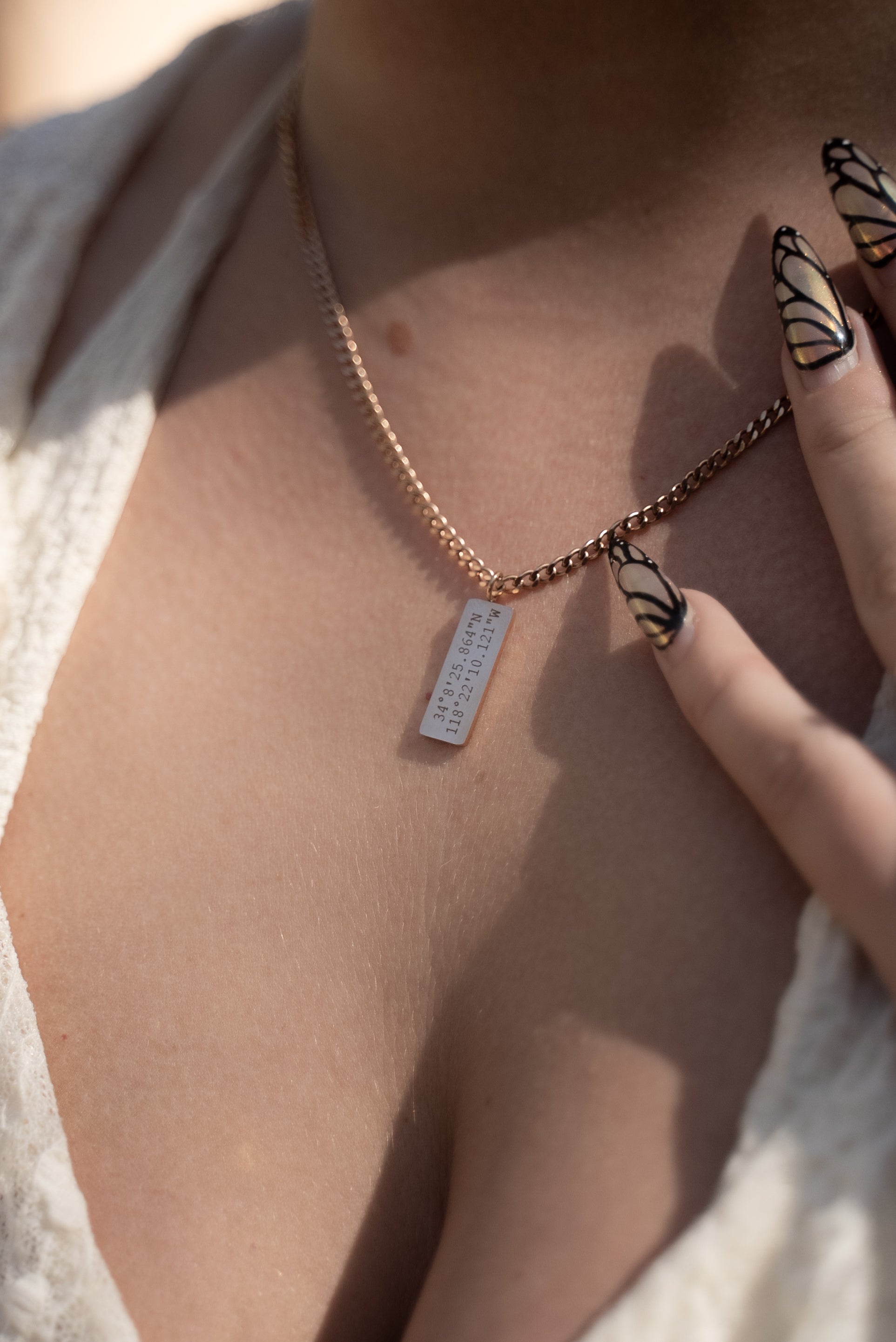 Custom Engraved Minimal Necklace